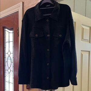 Black Button-Up shirt Jacket